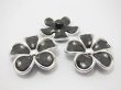 3x30Pcs Black Flower Hairclip Jewelry Finding Beads 4.5cm (image for) 3x30Pcs Black Flower Hairclip Jewelry Finding Beads 4.5cm