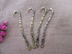 (image for) 20Pcs Golden Color Sporty Design Carved Hook Metal Bookmarks