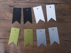 (image for) 10Packets X 12Pcs Craft Paper Gift Tags Markers Labels 4 Colors