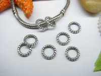 20pcs Tibetan Silver Circle Beads Fit European Bead Yw-pa-mb153