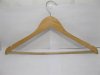 10 New Wood Color Wooden Coat Hanger dis-w145