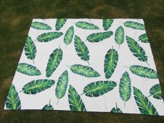 1X New 142x175cm Hemp Leaf Table Cloth Garden Style 1X New 142x175cm Hemp Leaf Table Cloth Garden Style