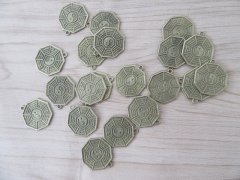 100 Chinese Fengshui Bronze Eight Trigrams Pendants 25mm Dia 100 Chinese Fengshui Bronze Eight Trigrams Pendants 25mm Dia
