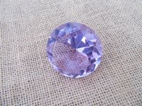 3X Purple Round Crystal Taper Ball 50x30mm