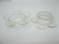 240 Flower Shape Clear Glass Candle Holder Wedding Favor 240 Flower Shape Clear Glass Candle Holder Wedding Favor