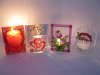 24X New Glass Tea Light Holder with Cover Assorted