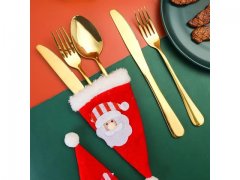 4Pcs Christmas Gift Kitchen Cutlery Set Tableware Dinnerware