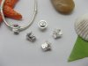 10pcs Silver Plated Screw TeaCup Beads European Design