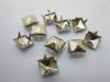 4x500Pcs Silver Color Pyramid Studs 7x7mm Leather Craft