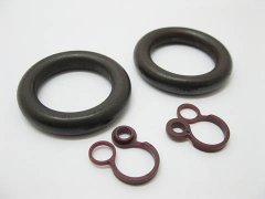 20 Coffee Wooden Timber Curtain Ring for Curtain Rod 36mm Dia.