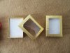 12 New Golden Windowed Gift Case for Necklace Earring & Ring 9x7