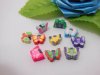 500 Butterfly Shape Polymer Clay Bead Mixed Color