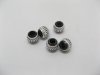 20pcs Black Silver Carved Lantern Aluminum Beads Fit European Be