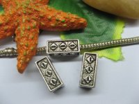 20pcs Tibetan Silver Columned Barrel Beads European Design 20pcs Tibetan Silver Columned Barrel Beads European Design