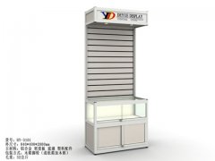 1X Glass Display Showcase Cabinet + Slatwall Display 84x40x200cm 1X Glass Display Showcase Cabinet + Slatwall Display 84x40x200cm