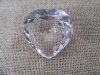 1X Clear Heart Shape Crystal Taper 60x60x33mm 1X Clear Heart Shape Crystal Taper 60x60x33mm