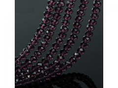 10Strand x 70Pcs Purple Faceted Crystal Beads 8mm
