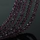 10Strand x 70Pcs Purple Faceted Crystal Beads 8mm