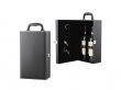 Black PU Leather Vintage Wine Champagne Bottle Holder Gift Case