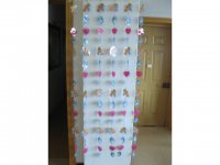1X Girl & Dolphin Cartoon Curtain with Curtain Rod