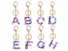 6Pcs Personalized Letter Keychain for Bag Acrylic Pendant Key 6Pcs Personalized Letter Keychain for Bag Acrylic Pendant Key
