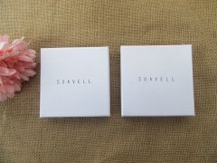 12 White Necklace Ring Earring Jewelry Boxes Gift Box 9x9x2cm