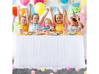 1Pc Gauze Tutu Skirt Table Cover Rectangular Protector Cover