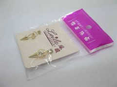 12Pairs Gloden Plated Fashion Earring Studs with Rhinestone