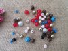 250g Colorful Various Size Round Plastic Beads Mixed Color