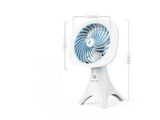 1Set New White Heavy Duty Mini Portable Desktop Cooling Fan