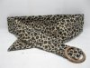 12 New Fashion Leopard Wide Velvet Belt W/Buckle
