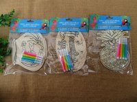 12Sets Kids Art Coloring Drawing Set DIY Color Your Own Decor