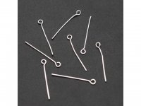 250Gram Silver Plated Eye Pins Jewelry finding 50mm
