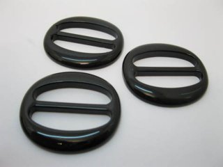 98Pcs Black Oval Buckles 30mm Wedding Favor