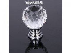10Pcs Crystal Ball Door Cabinet Drawer Knobs Handles Pulls 30mm