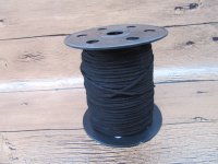 100Yards Black Velvet Leather Lace Spool Jewelry Making Thread