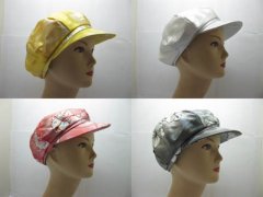 10X New Women Octagonal Hat Cap Printed Flower 10X New Women Octagonal Hat Cap Printed Flower