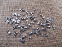 400Grams Antique Silver Alloy Metal Pendants Charms Assorted