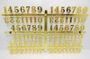 60Set X 15Pcs Golden Arabic Clock Repair Numbers 15mm 60Set X 15Pcs Golden Arabic Clock Repair Numbers 15mm