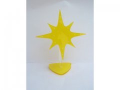 1X Yellow FIREWORK Earring Display Stand Holds 8prs