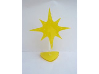 1X Yellow FIREWORK Earring Display Stand Holds 8prs