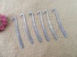 20Pcs Tibetan Silver Color Flower Carved Hook Metal Bookmarks