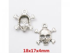 100Pcs Skull Beads Pendants Charms Jewelry Finding 18x17x4mm 100Pcs Skull Beads Pendants Charms Jewelry Finding 18x17x4mm