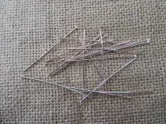 6Sheets X 20Pcs Head Pins Pendant Flat Head Nail Jewelry Finding