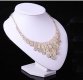 1X White Leatherette Necklace Display Bust Stand 18cm High 1X White Leatherette Necklace Display Bust Stand 18cm High