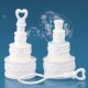 24 New White Wedding Cake Bubble Toys Wedding Favor
