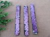 30Pcs Purple Sequin Color Changed Magic Ruler Slap Band Bracelet