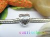 10pcs Silver Plated Screw Flower Beads European Design 10pcs Silver Plated Screw Flower Beads European Design