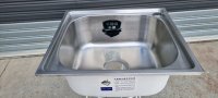 1X Medium Stainless Steel Kitchen Sink - Single Bowl 45x39x19cm
