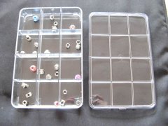 10xBeads Storage Boxes 12 compartment Organizer Tray dis-bd17